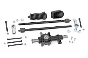 Polaris Ranger XP 1000 Trail Boss Rack and Pinion - Rough Country - Heavy Duty - Black - '21-'22 Polaris Ranger XP 1000 Trail Boss Rack and Pinion - Rough Country - Heavy Duty - Black - '21-'22